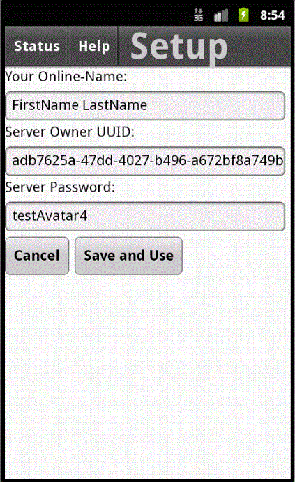 Android client (Setup)
